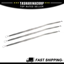 Universal Piece of 3 New Braided Ground Straps Ground Wire Strap Copper 20" 