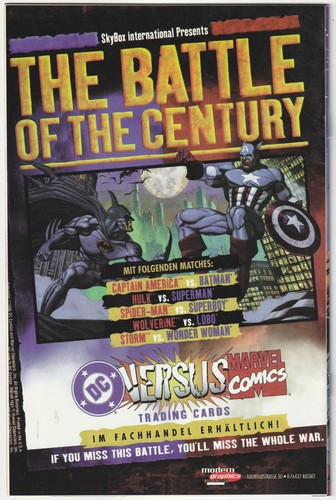 ✪ DC GEGEN MARVEL #01 ohne Poster, Dino 1996 COMICHEFT TOP Z1 *Superhelden - Bild 2 von 3