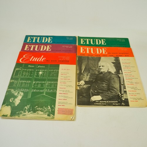 5 Issues Etude Magazine 1950s Illustrated Vintage Music, 19531954 eBay