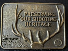 Preserving Our Shooting Heritage : NRA Whittington Center Belt Buckle - Hunting