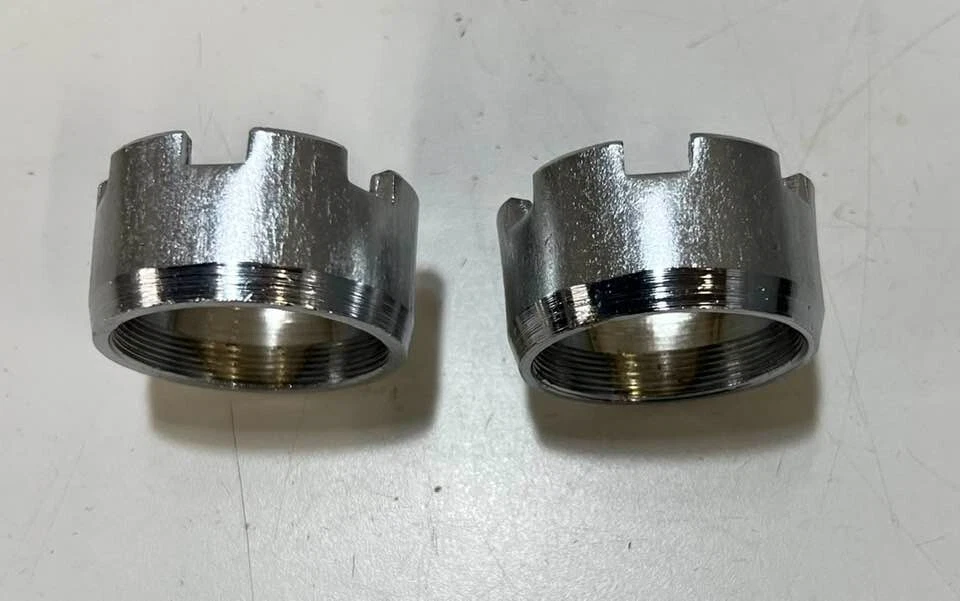 Par de guardianes de brida de escape Yamaha NOS RD60 RD85 RD200 YG1 YCS YG Foto 3 de 4