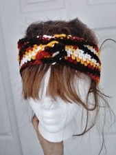 Barely There Versatile Crocheted Headband Ear Warmer - Autumn Colors