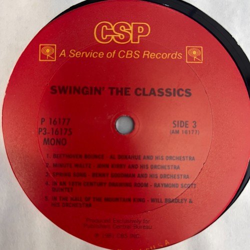 SWINGIN' THE CLASSICS 3 LP BOX SET CBS RECORDS P3 16175 NM - Picture 5 of 10