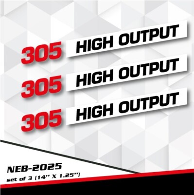 305 H.O. HIGH OUTPUT DECAL STICKER CAMARO Z28 CHEVY V8 MONTE CARLO SS ...