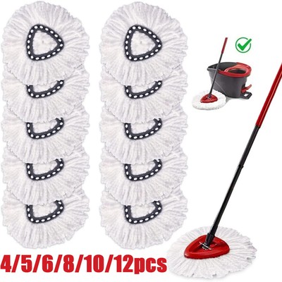 Replacement Microfiber Mop Head Easy Clean Wring Refill For O-Cedar Spin Mop