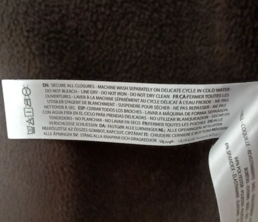 Ariat Mens Fleece Lined Brown Softshell Jacket Wind Water Protection Size XL - Image 4 of 4