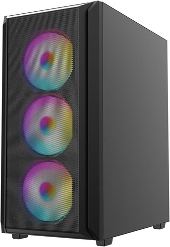 KZ10 Tempered Glass PC Case - Elegant Mid Tower with 3 x 120mm RGB Cooling Fans - Picture 6 of 9