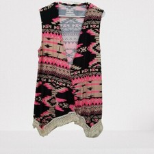Womens Tribal Print kimono Open Front Cardigan