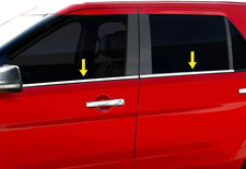 2008-2012 Ford Escape 4pc Chrome Window Sill Trim Accent Stainless Steel Overlay 2008-2012 Ford Escape 4pc Chrome Window Sill Trim Accent Stainless Steel Overlay