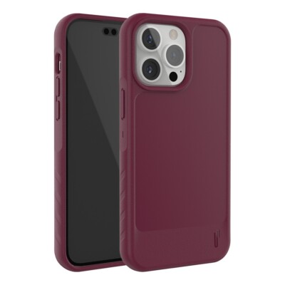 Ugly Rubber FÜR APPLE IPHONE 15 - Hülle Handy Tasche Case Etui Cover Weinrot