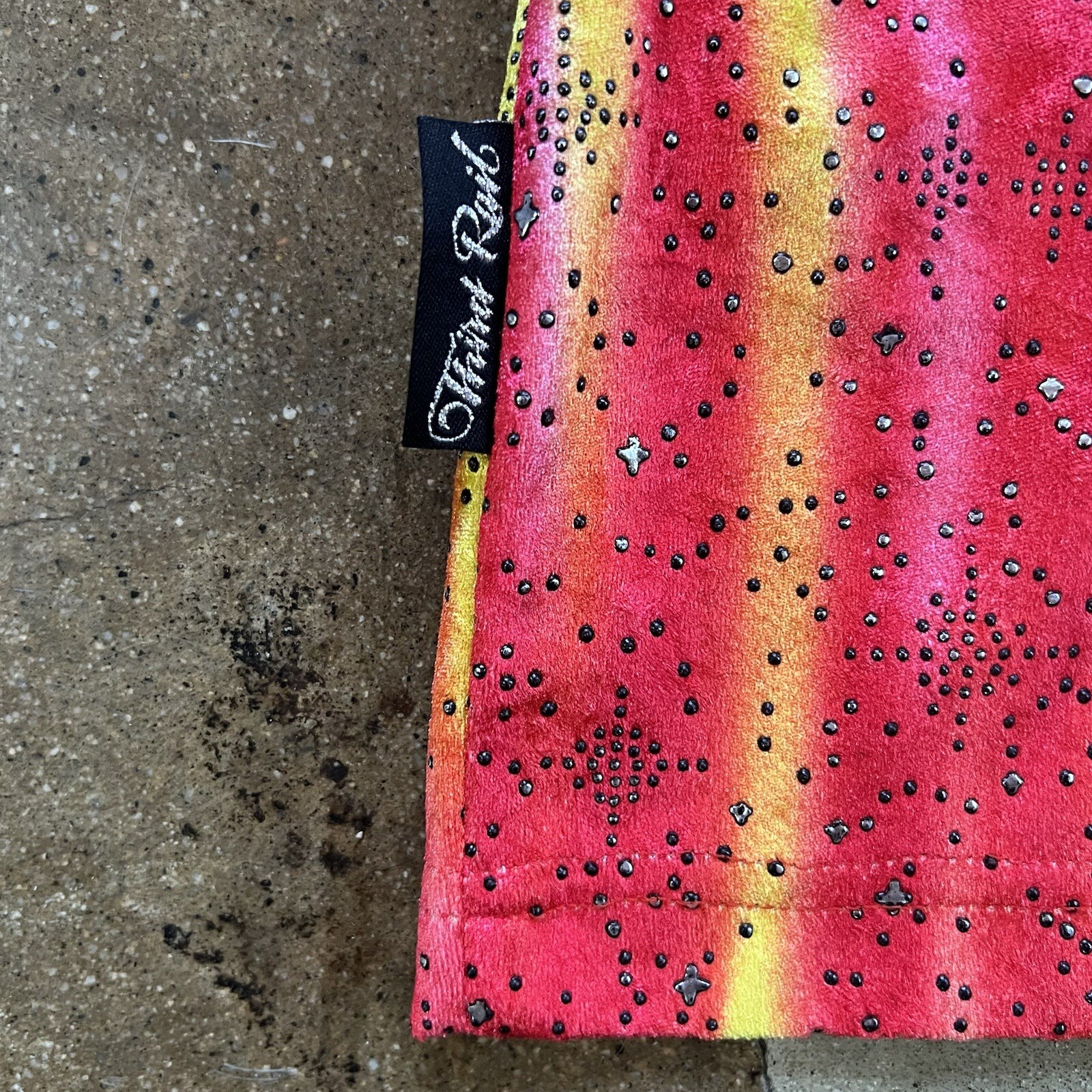 Vintage Third Rail Rave Button Up Shirt Mens Medium R… Gem