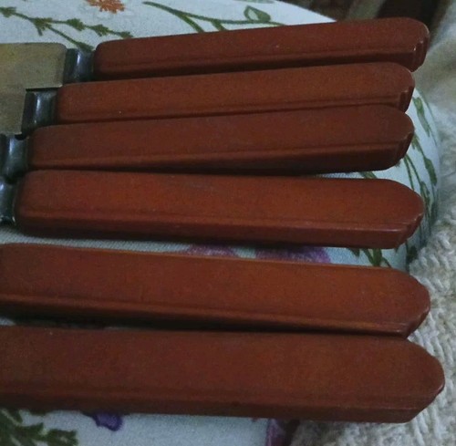 Lot of 6 Vtg Royal Brand Cutlery Co. "Sharp Cutter" Dinner Knives - Picture 3 of 4