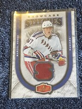 2006-07 FLAIR SHOWCASE MARCEL HOSSA STITCHES JERSEY SS-HO NEW YORK RANGERS