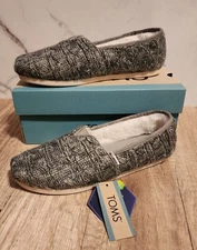 TOMS Alpargata Chunky Cable Knit Womens Size 6.5 Casual Slip On Shoes 10018878