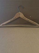 Vintage Wooden Clothes Hanger "Hotel America " Houston Texas Advertising