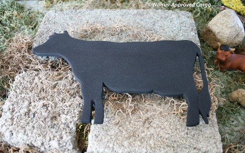 WILLIAMS-SONOMA CAST IRON COW WALL ART AND CRATE & BARREL COW TRIVET -NWT - Picture 3 of 10