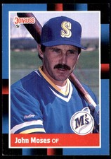 John Moses 1988 Donruss #440 Mariners MLB READ FREE SHIPPING AutographDen