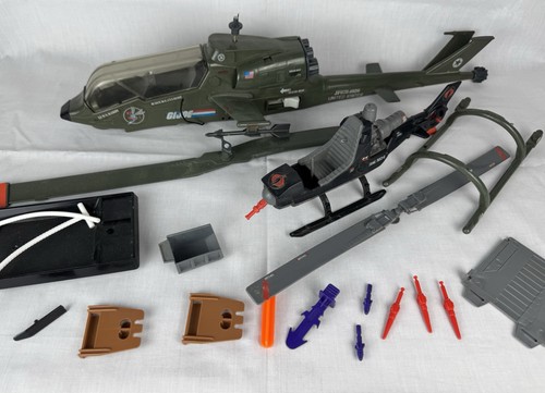 Vintage 1983 GI Joe Dragonfly Helicopter & Cobra F.A.N.G. Replacement Parts ONLY - Picture 2 of 19