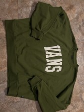 Vans Women s Slouchy Collegiate Sweatshirt - Pesto Green women s small