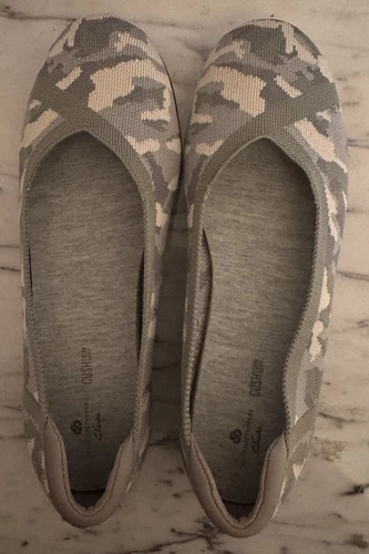 CLOUDSTEPPERS di Clarks ballerine in maglia Carly Wish larghe taglia 9