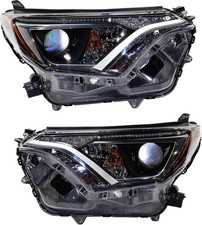 Head Lamp Set of 2 Compatible with Toyota Rav4 2016-2018 Right Side and Left Sid
