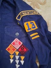 Jenkintown Blue & Gold /Yellow Cub Boy Scout Community Strip w/ patches Uniform