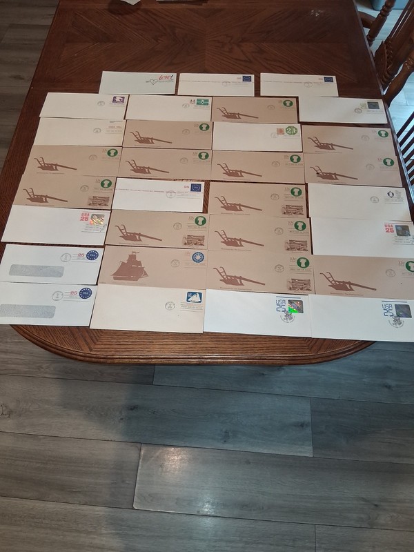 SL 2064/ 31 Large Unaddressed FDC's & 14 Aerogrammes us stamps collections lots