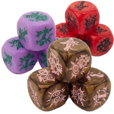 Dark Elf Blocking Dice Set x3 - Fantasy Football Bowl