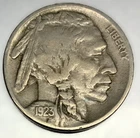 1923 S Buffalo Nickel Fine Condition Better Date US Coin 5 Cents - 3776