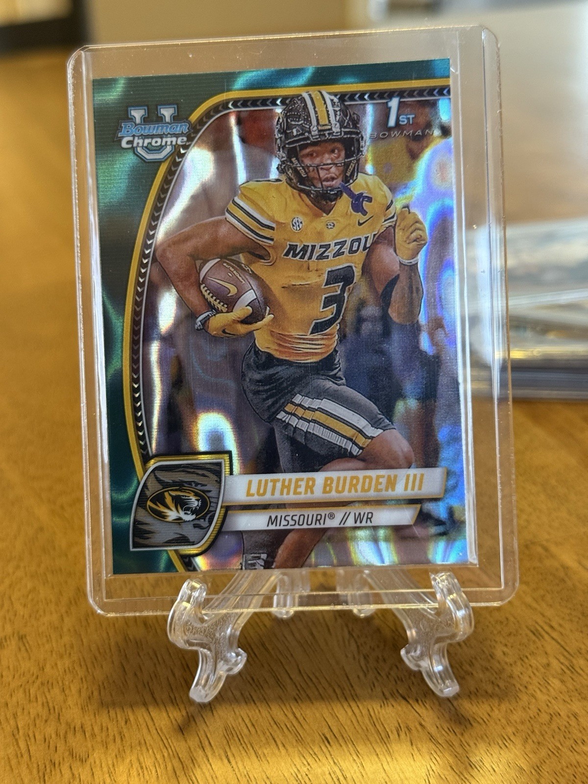 2024 Bowman U Chrome Teal Lava Refractor Luther Burden III #123