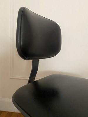 Steelcase Model 117 Chrome Office Desk Chair Vintage Mid-Century