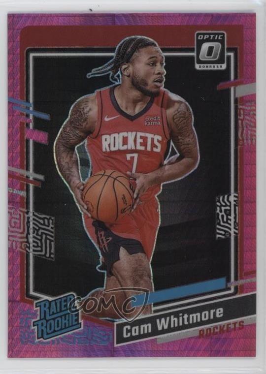 2023 Panini Donruss Optic Rated Rookie Pink Hyper Prizm Cam Whitmore #217 13px
