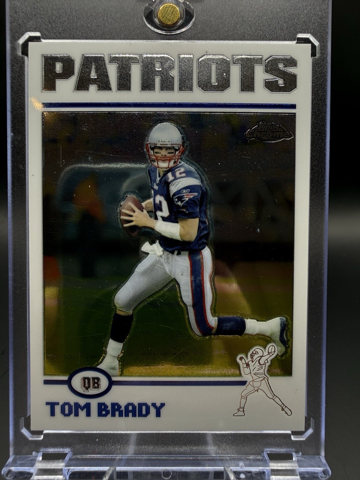 2004 Topps Chrome HOF Tom Brady #125 New England Patriots NFL Football Card