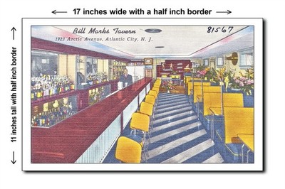 New Jersey 1940s - Bill Marks Tavern, 1923 Arctic Avenue, Atlan - 11x17 Poster