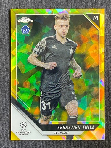 Sebastien Thill 2021-22 Topps Chrome Sapphire RC Yellow 52/99 #162