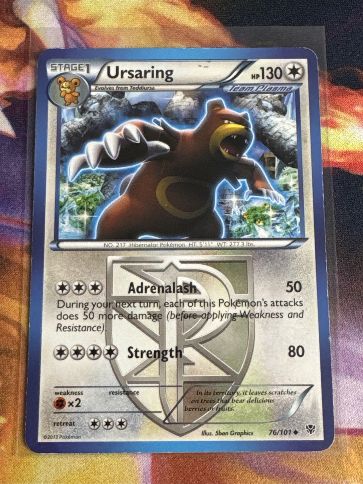 Ursaring (Team Plasma) Normal Plasma Blast 76/101 HP Pokémon