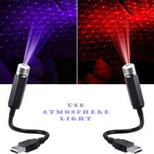 1Pcs Mini LED Car Roof Star Night Light Projector Atmosphere Galaxy Light USB De