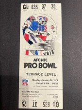 1976 NFL FOOTBALL PRO BOWL  FULL  TICKET !!!!!!!!