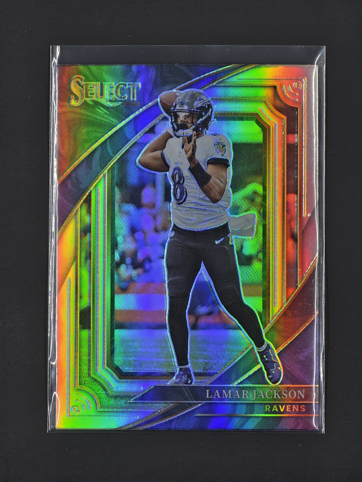 2022 Panini Select - Suite Level Lamar Jackson #334 Silver Prizm