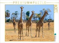 Calvendo Puzzle Giraffes In The Moremi Game Reserve | 1000 Pieces, Finished Size