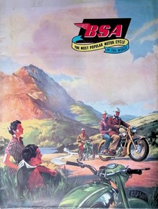 Vintage BSA Motorcycles Ltd. Sales Brochure September 1955