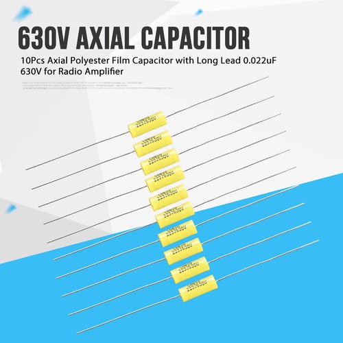 10Pcs Axial Film Capacitor With Long Lead 0.022uF 630V For Radio Amplifier Part - Picture 14 of 23