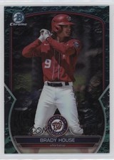 2023 Bowman Draft Chrome Aqua Lunar Crater Refractor /125 Brady House 0w3