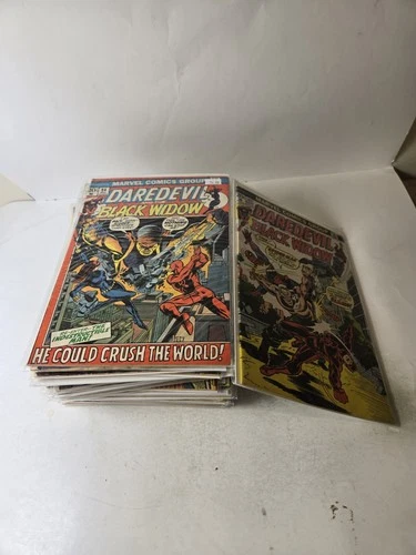 Vintage Marvel Bronze Age Comic Book Lot Of 40 Books Daredevil  + VF see pics
