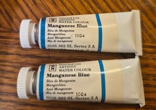 Imagen de Lot of 2 Winsor & Newton Selected List Manganese Blue Artist Water Colour NOS &
