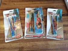 CARS DISNEY LOTTO MATITE GOMME PORTA MATITE IN METALLO DA COLLEZIONE 