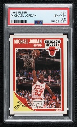 1989 Fleer Jordan PSA 8.5