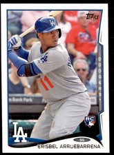 2014 Topps Update (RC) Erisbel Arruebarrena Rookie Dodgers #US-196 | Cuba
