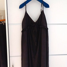 ASOS DESIGN Maternity Black V-Neck Strappy Tie Jersey Jumpsuit UK 18