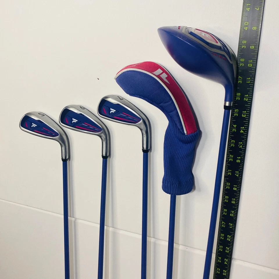 Top Flite 少年女孩高尔夫俱乐部 5 件套 5、6、7 混合推杆和木材 — 第 2/4 张图片